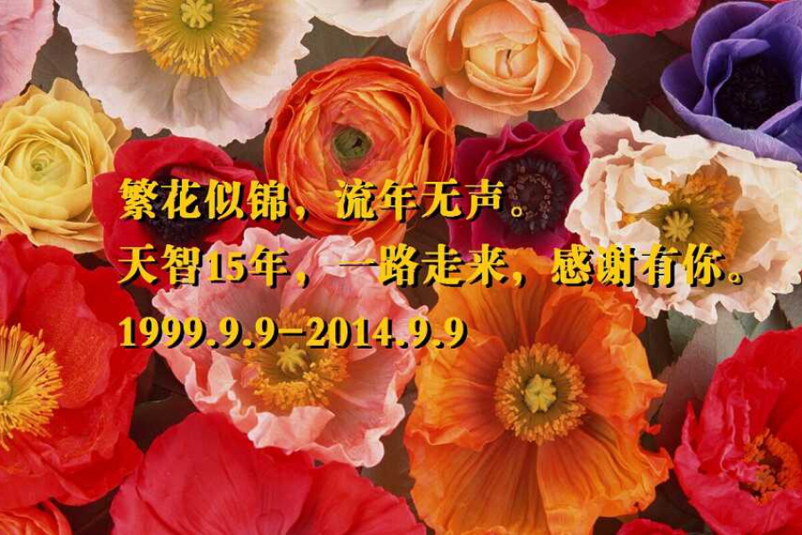 天智十五年，一路走來，感謝有你。